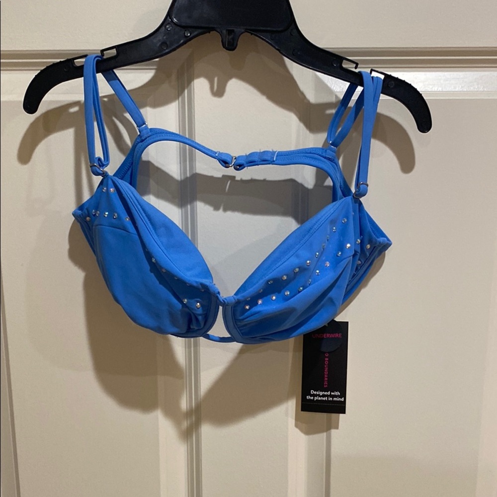 No Boundaries Blue Bikini with Molded Cups